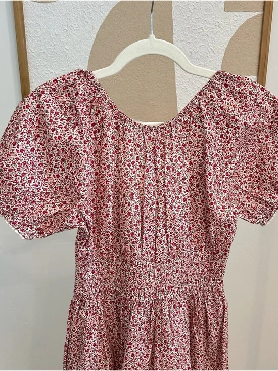 Christy Dawn Pink Floral Puff Sleeve Maxi Dress - Picture 4 of 4